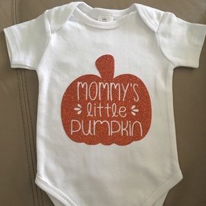 6/9 months Pumpkin baby onsie